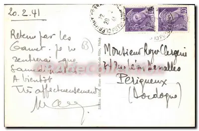 Royat — Église des Baigneurs — Idééal, n° 4218 — Verso