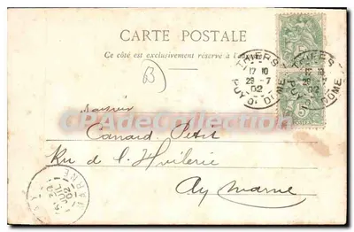 Phiers - Vista del Hospital — T. de Grandsaigue, librero — Reverso