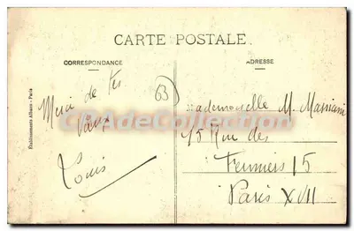 Château de Chazeron — Ensemble — Publisher C. H. no. 197 — Back