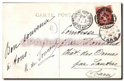 Okręgi LA BOURBOULE i MONT-DORÉ — przejście przez Gué — L'Auvergne — M.T. n°990 — Rewers