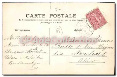 Dolina Dordogne — Auvergne — Lib. Bougé-Béal, 21 rue de l’Ecu, Clermont-Ferrand — Rewers