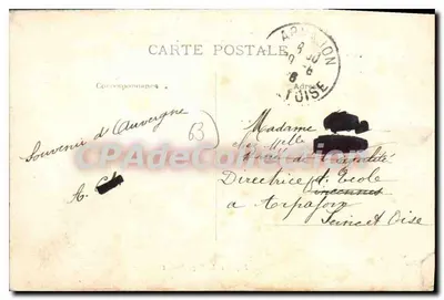 L'Auvergne - Linha de Ambert a La Chaise-Dieu - Túnel de Mayres — Papeterie L. Boy, Ambert — Verso