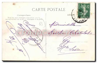 Castelo de Saint-Cirgurs — Arredores de Issoire — Bilhete postal antigo L'AUVERGNE PITTORESQUE n°1133 — Verso