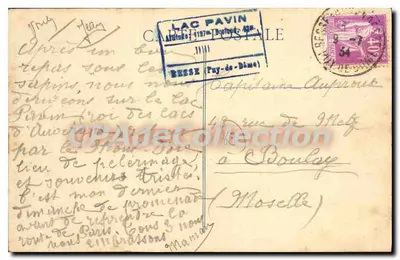 Vic-le-Comte — Casas da Idade Média — Coll. Breguet — Verso