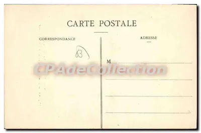 Saint-Nectaire — Katedra i Ruiny Zamek Feudalny sprzed stu lat — Rysunek Isabey — Rewers