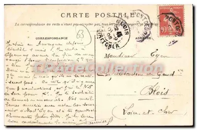 Courpière — A Torre do Mouro — Vve Motte, Courpière — Verso