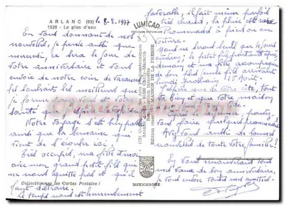 Kąpiel w jeziorze Mauvezin — ARLANC (63) — Wydawnictwo Prasy — Rewers