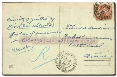 Les Baudres Pirineus — Biarritz — O Monumento aos Mortos da Grande Guerra na Esplanada da Viengue — n°1247 — Verso