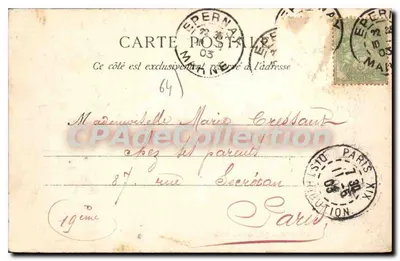 Biarritz — L'Hôtel de Ville — onbekende uitgever, n°7 — Achterkant