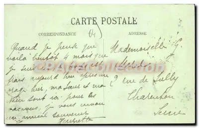 Biarritz — Vista tomada desde el Faro hacia la Sala del Amor — LL. n°265 — Reverso