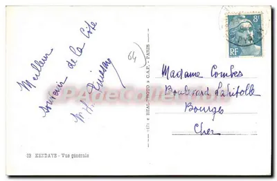 Hendaye — Vista geral — Editor C.A.P. n°33 — Verso