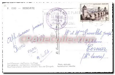 Hendaye — Vista geral — Fronteira franco-espagnola — La Presse — Verso