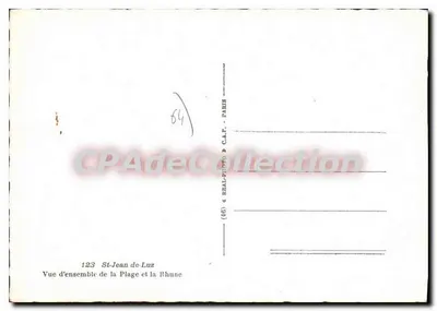 サン＝ジャン＝ド＝ル＝ズ — プラージュとラュンの全体の風景 — C.A.P. Paris — 裏面