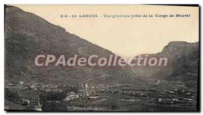 Laruns — Vista geral tirada da Virgem de Houurat — G.C. 15