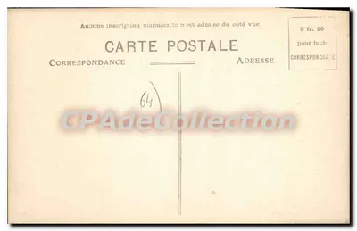 Laruns (B.P.) — A Praça — A Montanha do Pan (alt. 1000m) — Carrache, editor — Pau — Verso