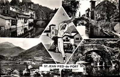 St Jean Pied de Port — Cảnh tổng quan và cầu La Mã — Nhà xuất bản Cap