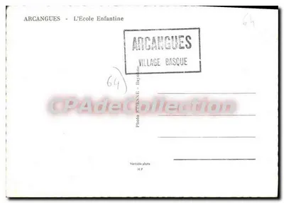 Arcangues - La Escuela Infantil — Foto Ettienne, 64 — Reverso