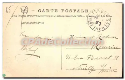Pyrénées — Widok z Plateau — A. Villatte, wydawca, Tarbes — Rewers
