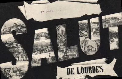 Lourdes'tan selam — görünüm collage'ı — bilinmeyen yayıncı