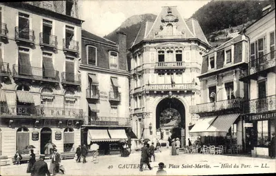 Cauterets — Saint-Martin Meydanı — Park Oteli — LL.