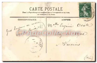 LOURDES — Os Brancardiers descendo os Doentes — I.L. n°167 — Verso