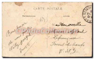 Tarbes — Place Maubourguet — Die Überschwemmung, von Mathet — Rückseite