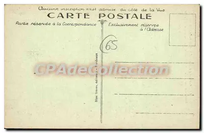 Omgeving van Bagnères-de-Bigorre — Weg naar het Blauwe Meer — L'Hôtellerie du Chiroulet — B. R. — Achterkant