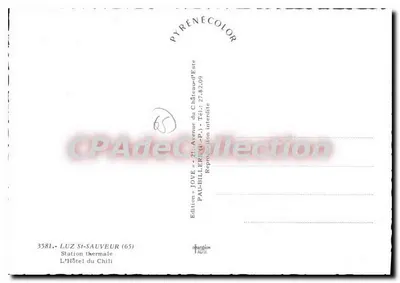 Hotel van Chili — Luz-Saint-Sauveur (65) — Uitgave Jove — Achterkant