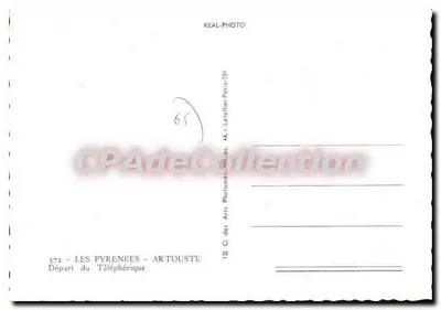 Partenza del Teleferico — Artouste — CI des Arts Photomécaniques — Verso