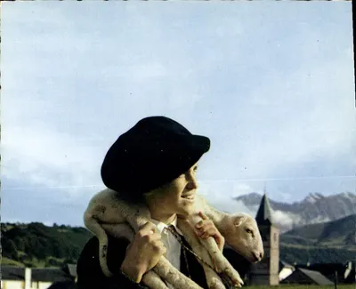 Jovem pastor de Campan na Bigorre — Hautes-Pyrénées — Edições Moderno & Théolat