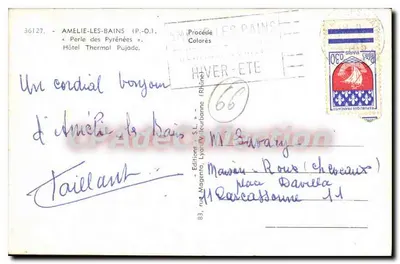 Amélie-les-Bains — « Perla delle Alpi » — Hotel Termale Pujade — Edizioni Magnana, Lione — Verso