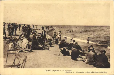 Canet (Pyr.-Or.) - A Praia — Edição A. Chauvin