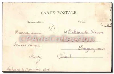 Perpignan - The Cathedral — Grand Bazaar and New Street — Publisher: CENTURE, no. 66 — Back