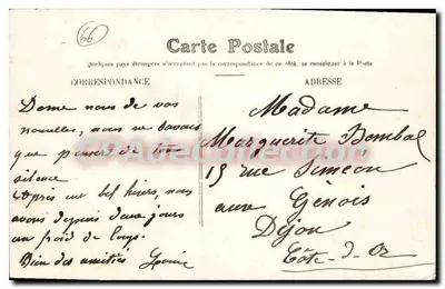 Perpignan — La Basse y el Puente del Castillet — Editor no identificado, n° de serie 35 — Reverso