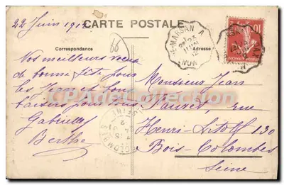 Catalan woman drinking from a regalade — Edition L. Vergès — Back
