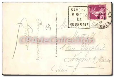 Saverne - Zamek i Plac Rynek — Stara pocztówka deCollection, n°21 — Rewers