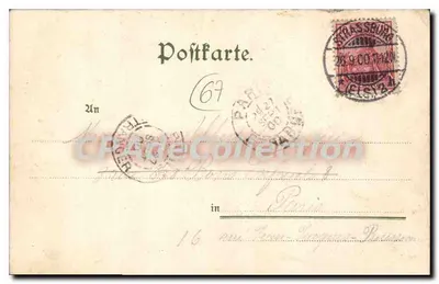Strasbourg — Katedra Najświętszej Maryi Panny — widok panoramiczny i szczegóły architektoniczne — wydawca A.145 — Rewers