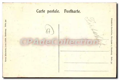 Estrasburgo — vista do cais com a catedral e o depósito de Ch. Hackenschmidt — Revue Alsacienne, Héloïs 354 — Verso