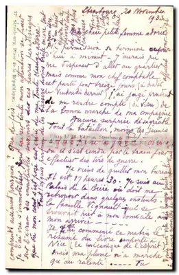 Place de la République — Stéphanie, Francja — Stara pocztówka deCollection — Rewers
