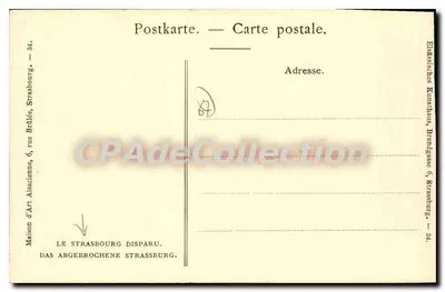 Les Grandes Boucheries — 1865 — Grosse Metzig — Rewers
