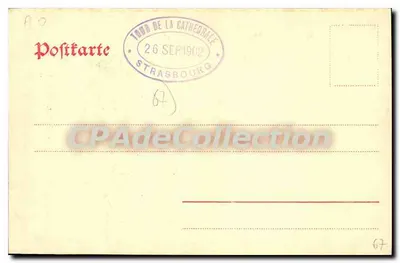 Strasbourg — Katedra, ołtarz Münster — Kunstanstalt Lautz, seria C 38084 — Rewers