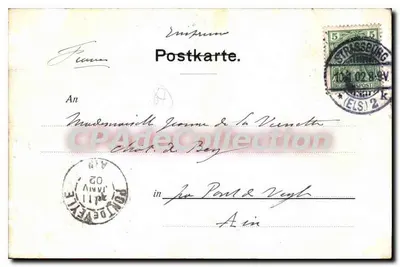 Strasbourg — Catedral de Nossa Senhora — C. Andelfinger & Cie, München, No. 93 — Verso