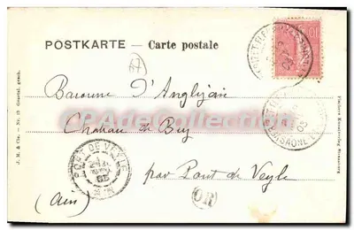 Cena de vida — Alsacianos e Lorenos — J. M. & Cie, Nr. 13 — Verso
