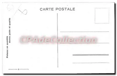 Mont Sainte-Odile i jego ruiny — widok krajobrazowy z rolnikami — Impalaciennne Strasbourg — Rewers
