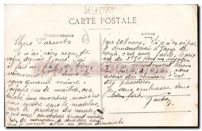 Schlestadt (Elsyce) - Widok części miasta — Ad. Velick, St. Diz - Nr 12589 — Rewers