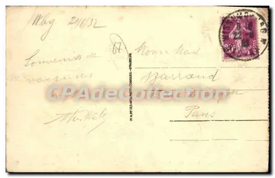 Wissembourg - Quai Anselmann — widok ulicy i kanału — wydawca Gross, tabac, nr 6 — Rewers