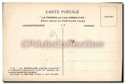 Strasbourg — Katedra i pejzaże — Wydanie specjalne Pastilles Valda — Rewers