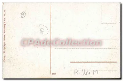 Schirmeck (Vogesen) — Kämpfe 1914 — Verlag W. Springer i. Elsaß, Straßburg — Verso