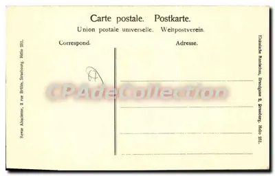 Wissenbourg - Catedral — editor Union postale universelle, n° 443 — Verso