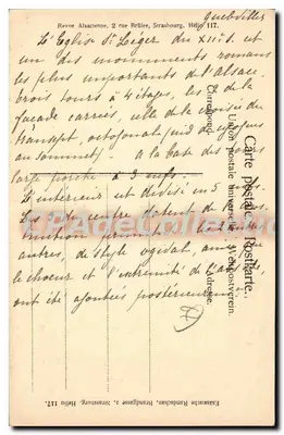 Igreja de São Etienne de Guebwiller — vista da fachada — Guebwiller, n° 17 — Verso